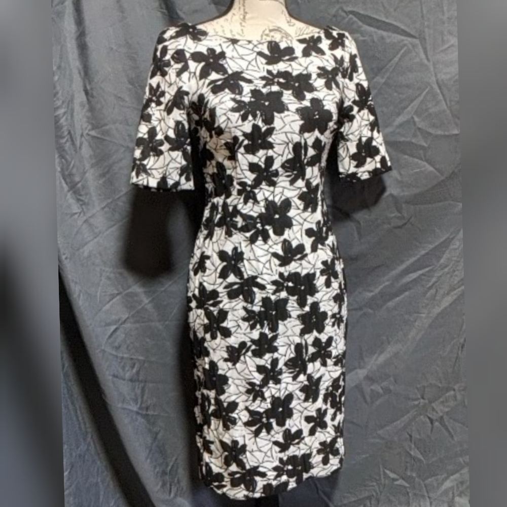 Calvin Klein Black and White Dress
